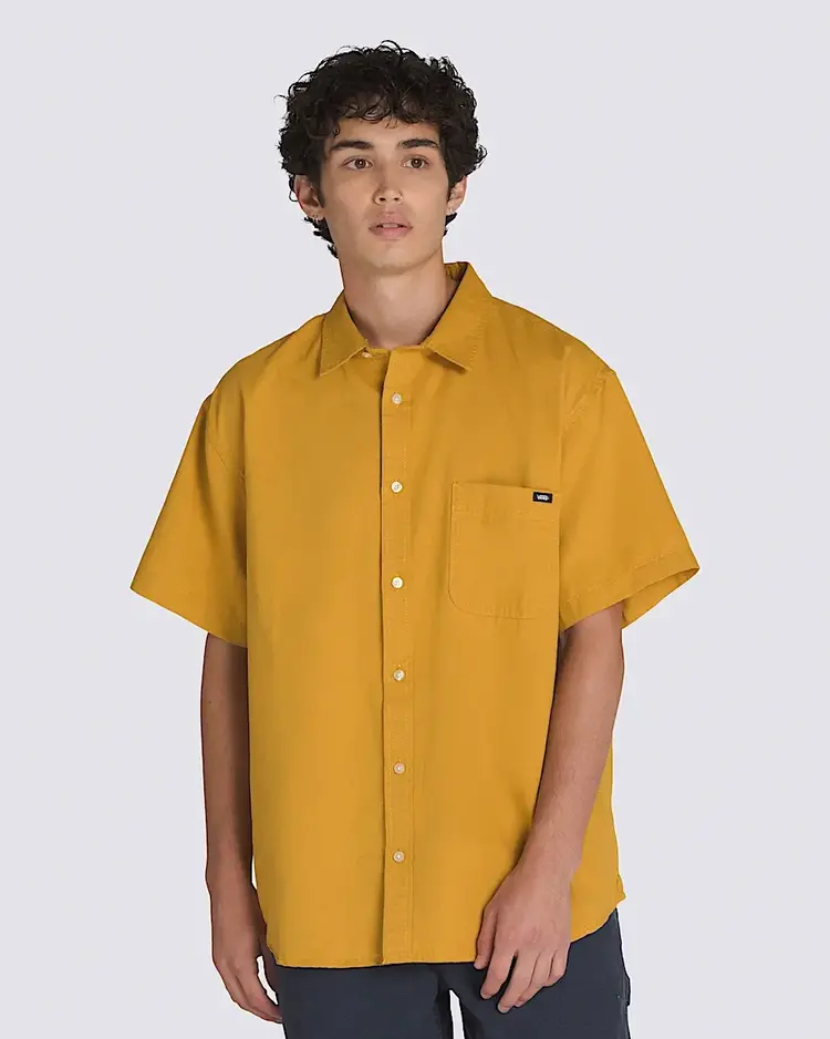 VANS VANS M Lawson Solid Short Sleeve Woven Harvest Gold
