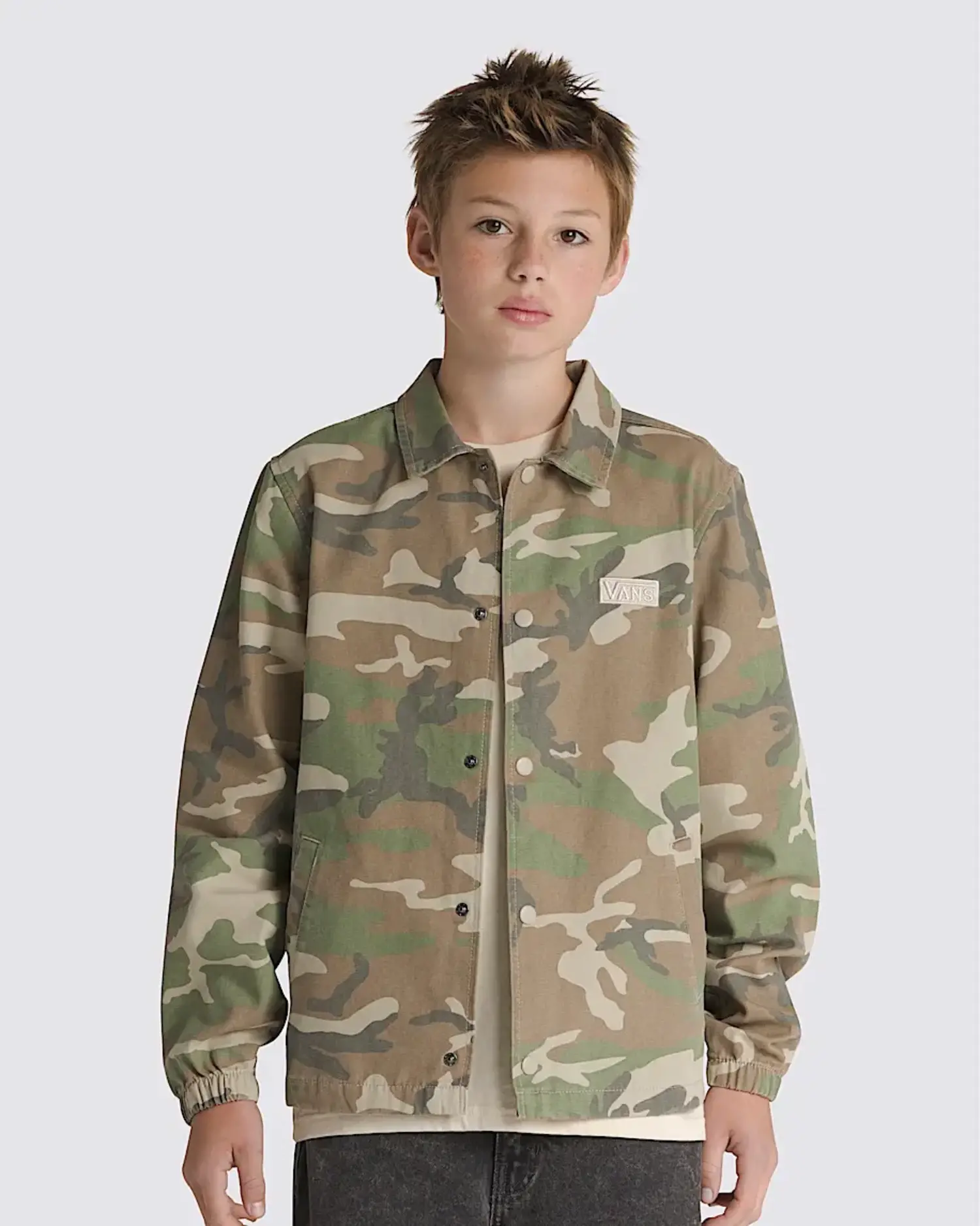 ジャケット・アウター 2000s VANS Cotton Camo Anorak Parker VANS B Torrey Canvas Coach Jacket Vintage Camo - Edge of the World