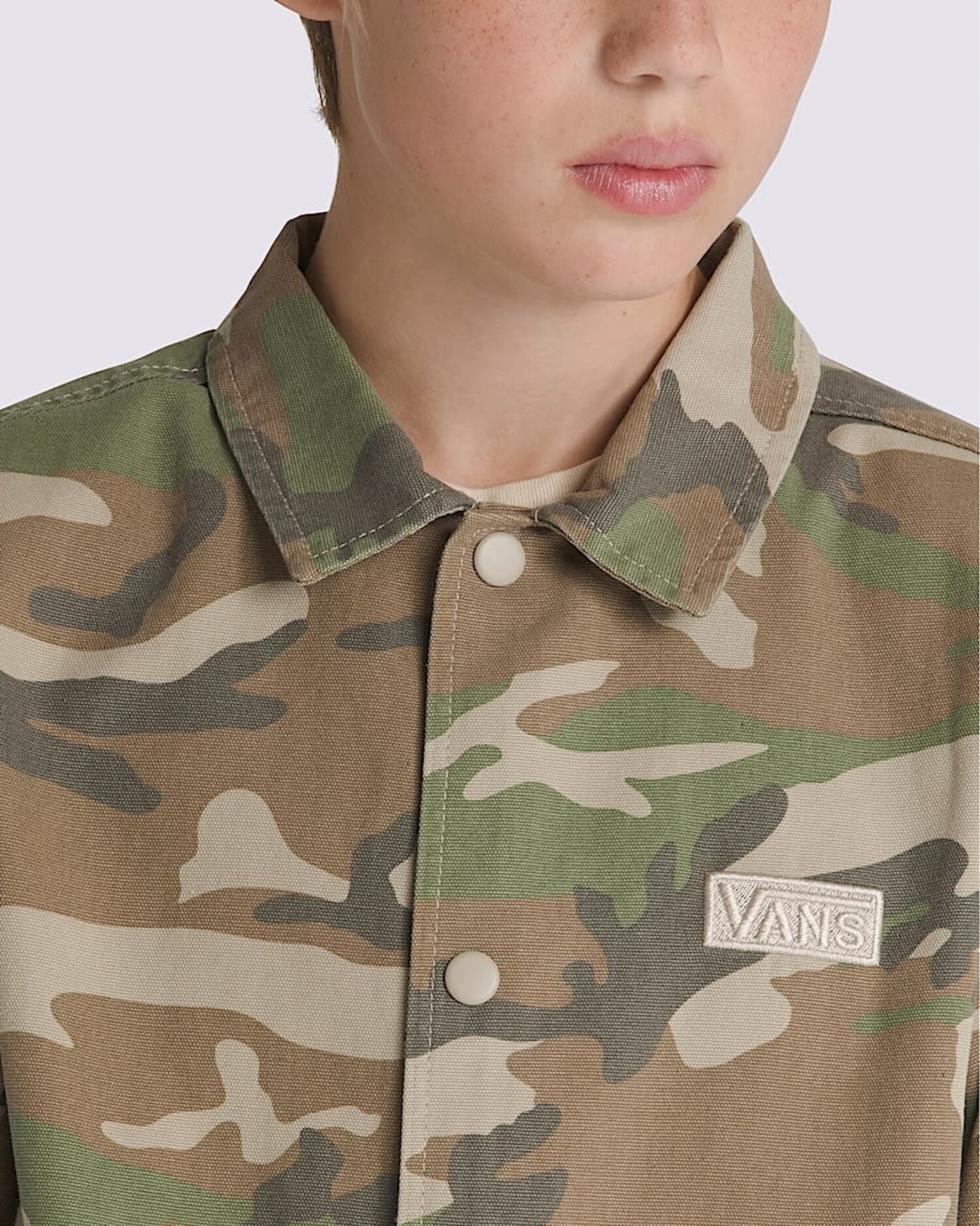 VANS B Torrey Canvas Coach Jacket Vintage Camo - Edge of the World