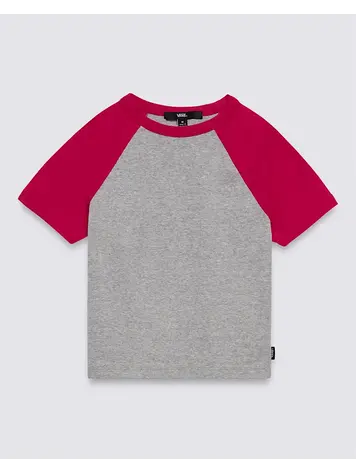 VANS VANS G Clare Raglan Tee Cement Heather-Cherries Jubilee