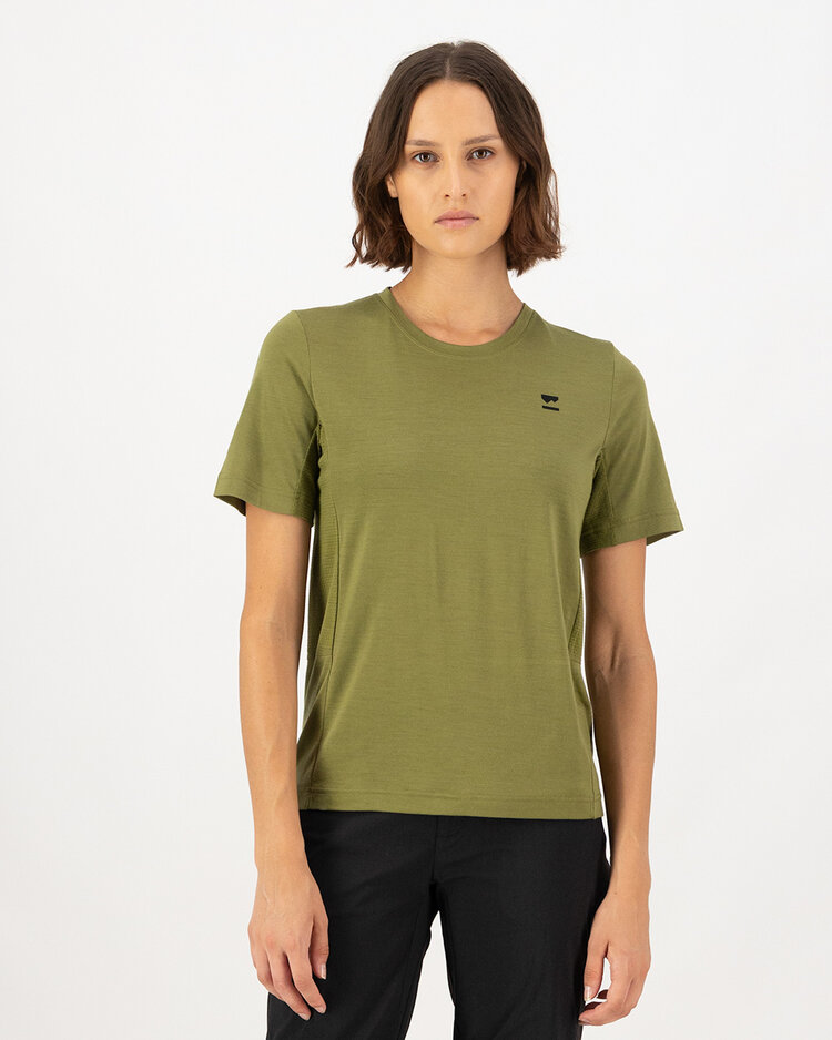 MONS ROYALE MONS ROYALE Womens Tarn Merino T-Shirt Fern