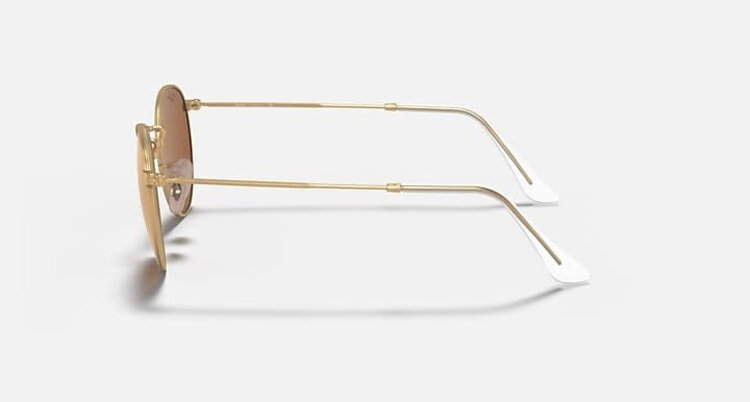 RAY-BAN RAY-BAN Round Metal Matte Arista With Light Brown Mirror Pink