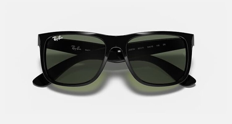 RAY-BAN RAY-BAN Justin Black With Dark Green