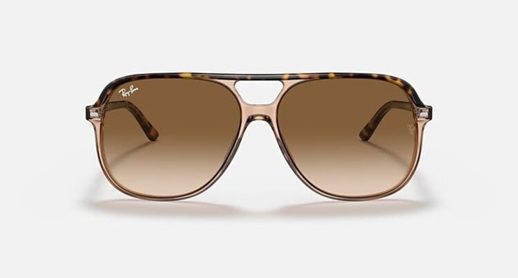 RAY-BAN RAY-BAN Bill Havana On Transparent Brown With Clear Gradient Brown