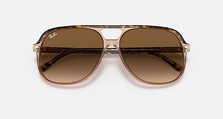 RAY-BAN RAY-BAN Bill Havana On Transparent Brown With Clear Gradient Brown