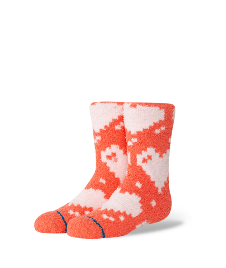 STANCE STANCE Kids Digi Hearts Crew Coral