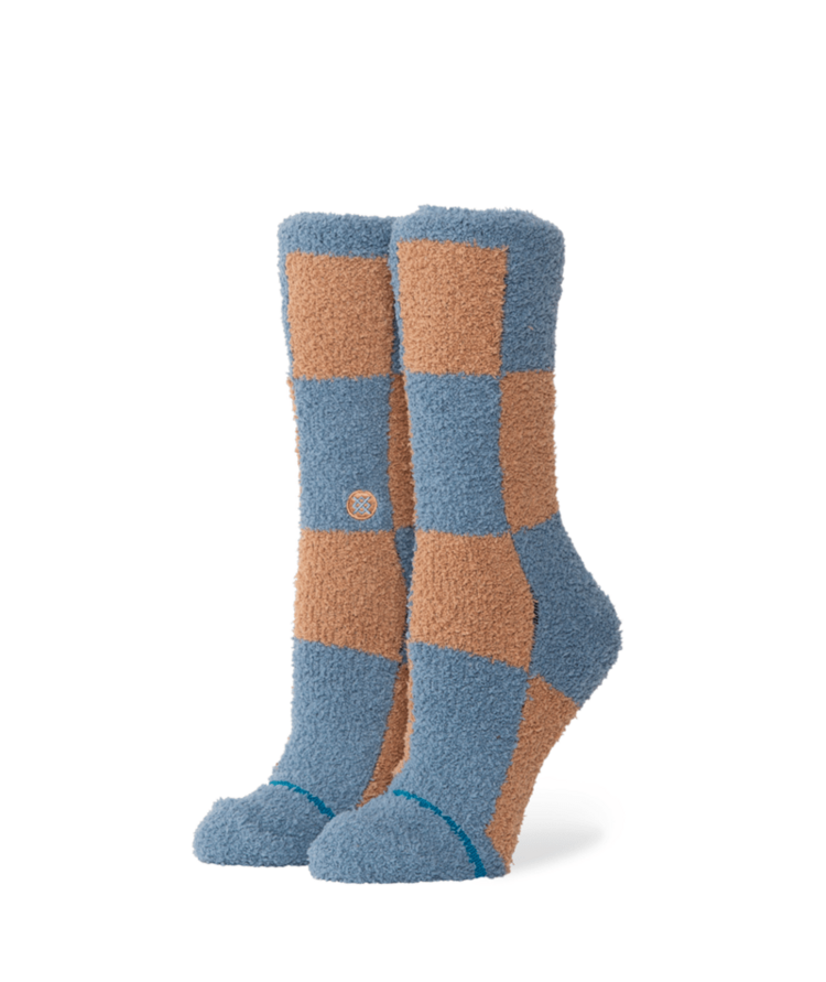 STANCE STANCE Womens Patchwork Cozy Crew Seablue