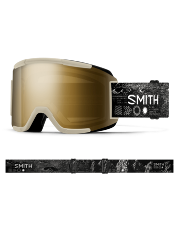 SMITH SMITH Squad Chalk Space Invader ChromaPop Sun Black Gold Mirror + Clear