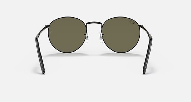 RAY-BAN RAY-BAN New Round Black with Green Mirror Blue