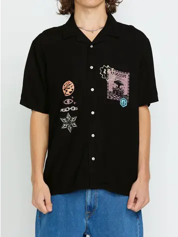 VOLCOM VOLCOM FA F RYGALSKI WOVEN SS BLACK