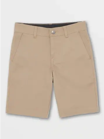 VOLCOM VOLCOM Big Boys Monty Twill Short Khaki