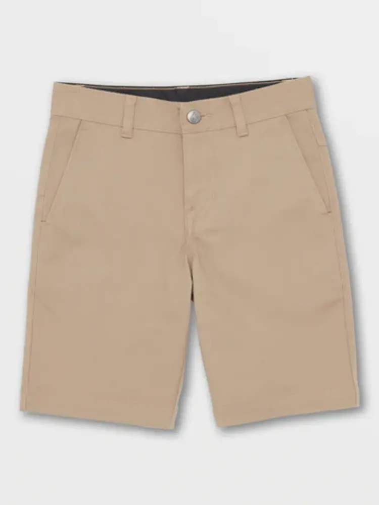 VOLCOM VOLCOM Big Boys Monty Twill Short Khaki