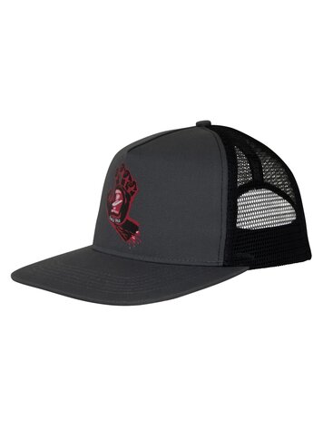 SANTA CRUZ SANTA CRUZ Trucker Hat Screaming Hand Front Grey/Black