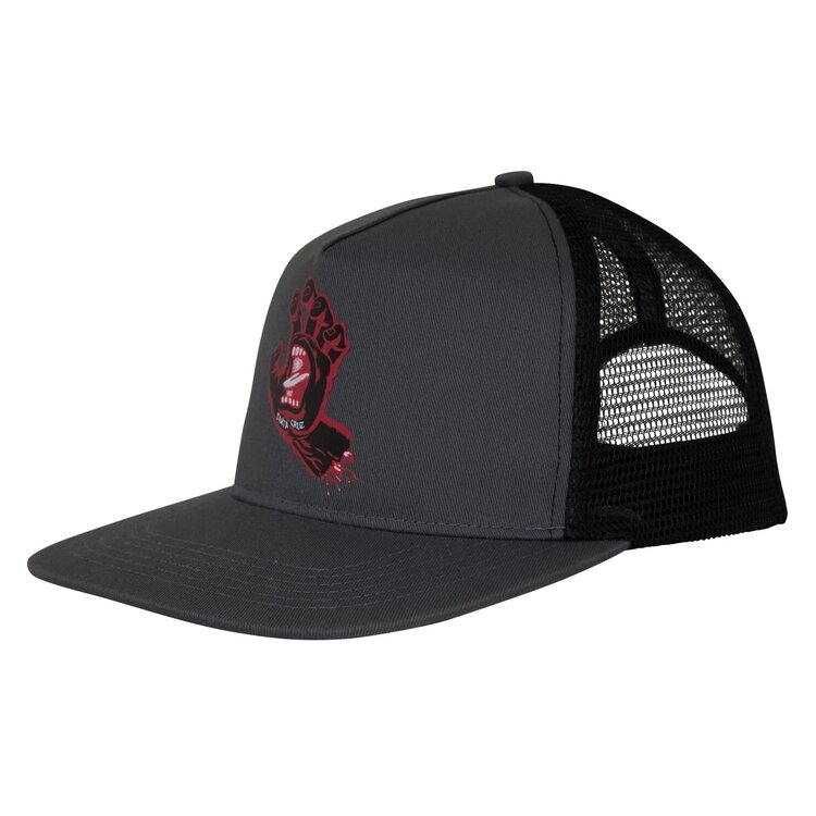 SANTA CRUZ SANTA CRUZ Trucker Hat Screaming Hand Front Grey/Black