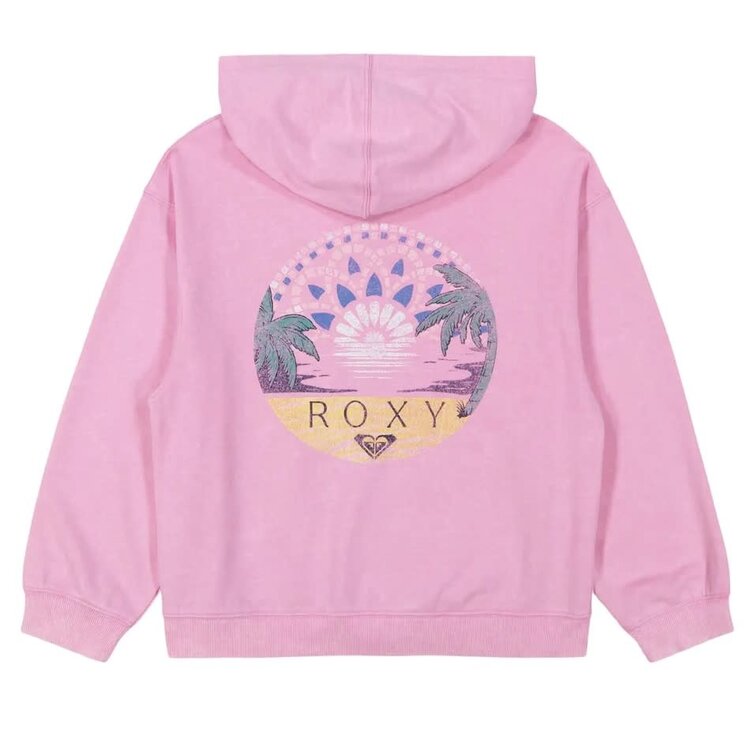 ROXY ROXY Girls Sunny Oversized Zip Hoodie Lilac Chiffon