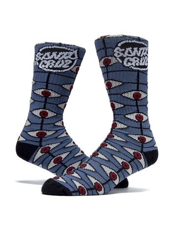SANTA CRUZ SANTA CRUZ Mid Crew Socks Salba Eyes Red/Black