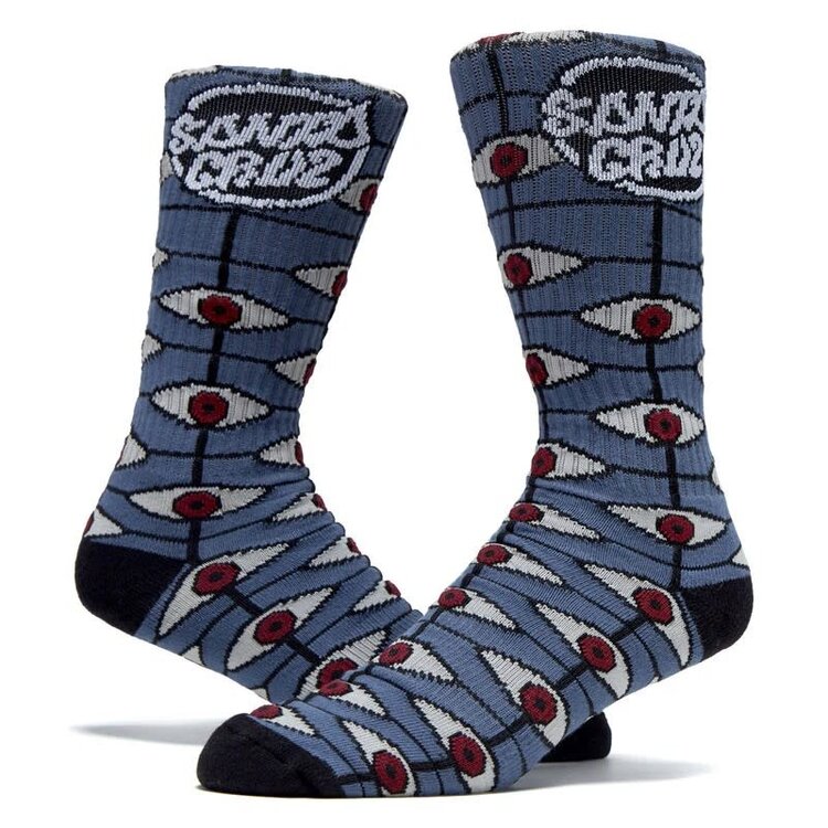 SANTA CRUZ SANTA CRUZ Mid Crew Socks Salba Eyes Red/Black