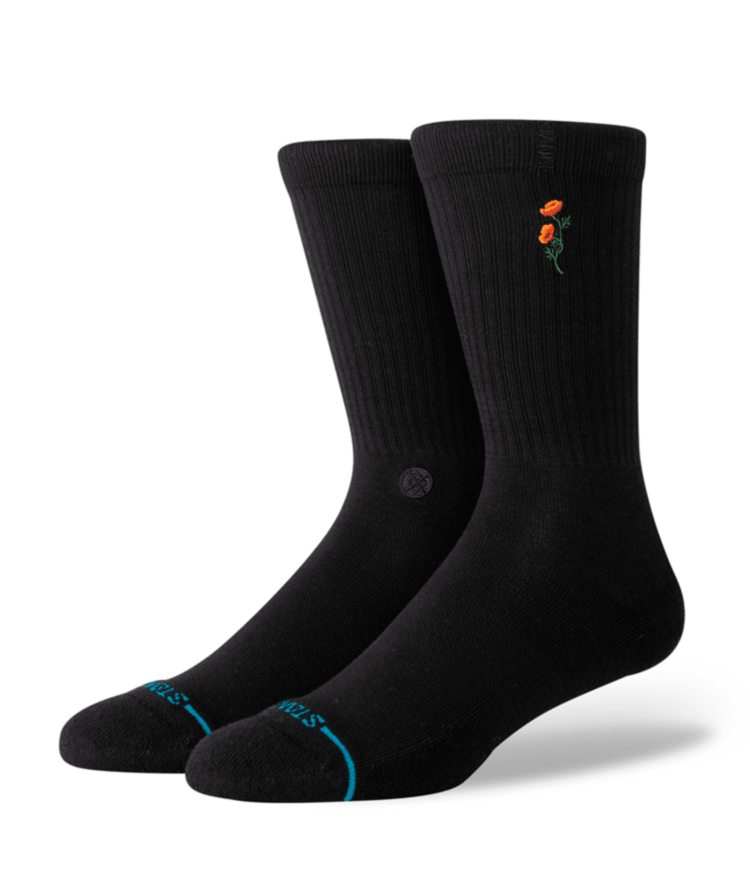 STANCE 56B STANCE TWIGGY CREW BLACK