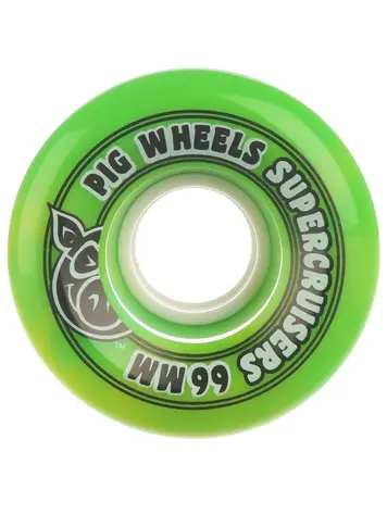 PIG PIG CRUISER WHEELS SUPERCRUISER 66mm GREEN