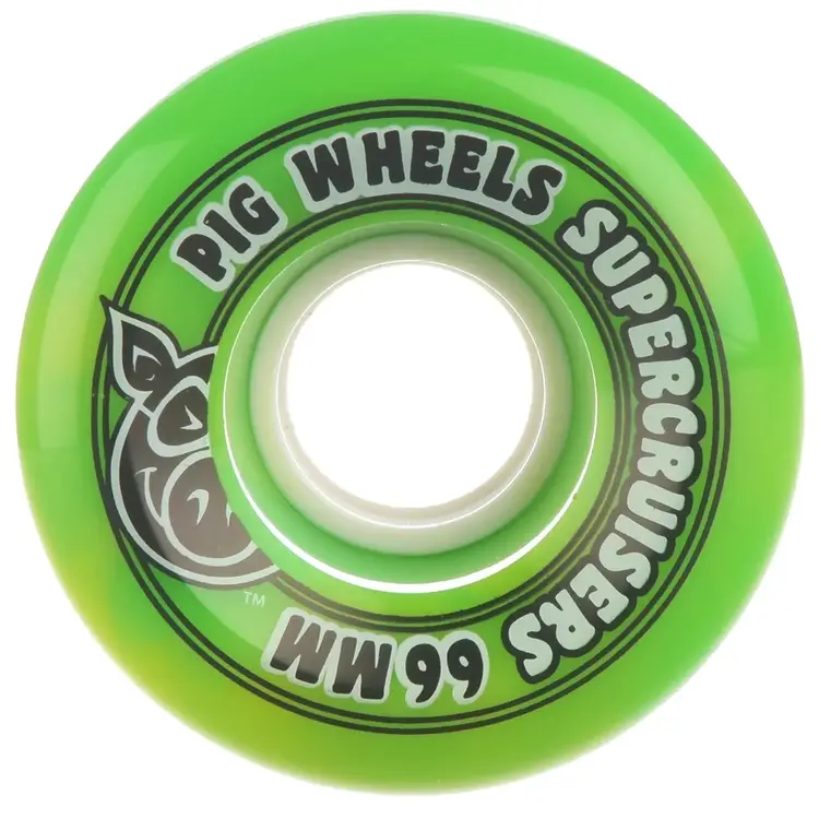 PIG PIG CRUISER WHEELS SUPERCRUISER 66mm GREEN