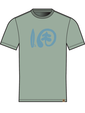 TENTREE 57B TENTREE M Seaforestation Logo T-Shirt Oasis/Sea Blue