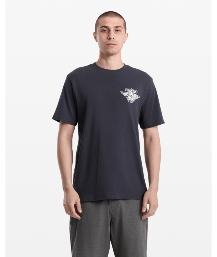 VOLCOM VOLCOM Free Wheel Tee Washed Black Heather