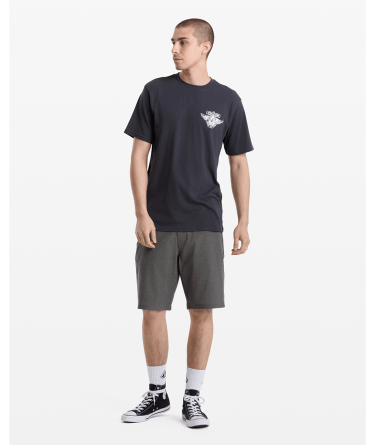 VOLCOM VOLCOM Free Wheel Tee Washed Black Heather