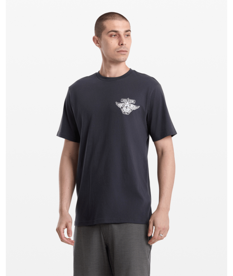 VOLCOM VOLCOM Free Wheel Tee Washed Black Heather