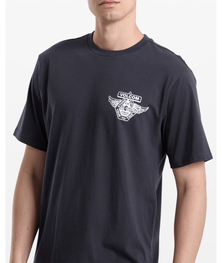 VOLCOM VOLCOM Free Wheel Tee Washed Black Heather