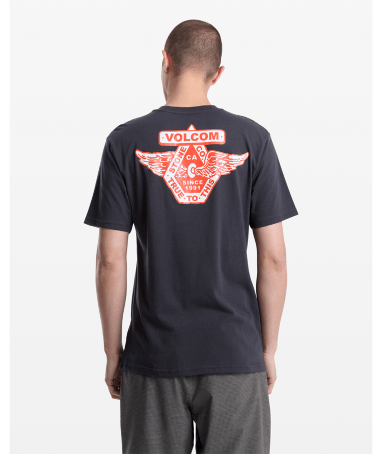 VOLCOM VOLCOM Free Wheel Tee Washed Black Heather