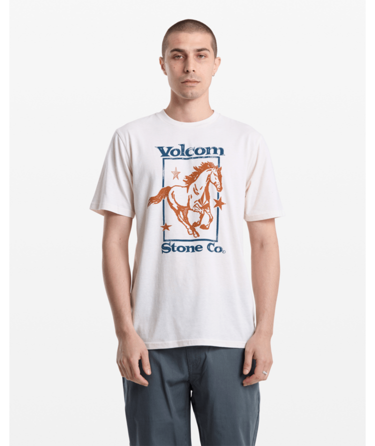 VOLCOM VOLCOM Giddy Up Tee Off White Heather