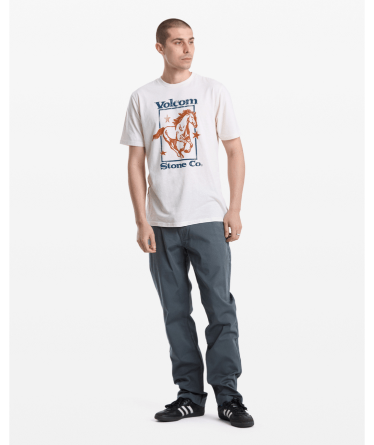 VOLCOM VOLCOM Giddy Up Tee Off White Heather