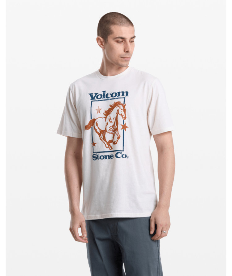 VOLCOM VOLCOM Giddy Up Tee Off White Heather