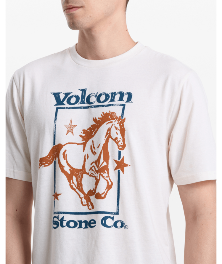 VOLCOM VOLCOM Giddy Up Tee Off White Heather