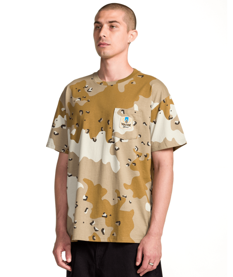 VOLCOM VOLCOM Desert Beers Pocket Tee Lkhaki