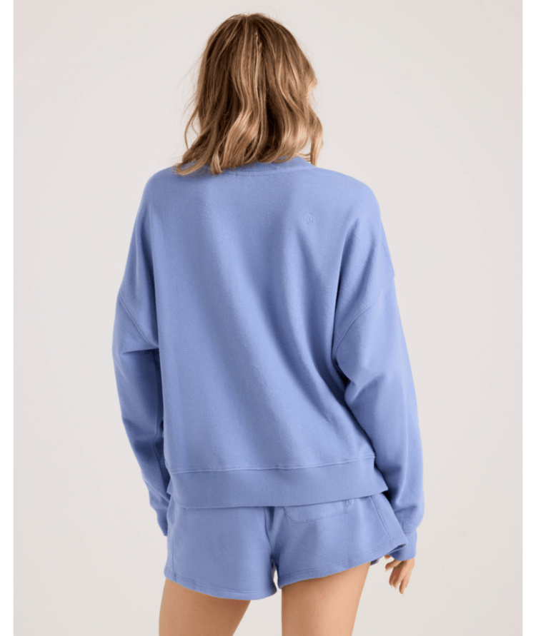 VOLCOM VOLCOM Lived In Fleece Henley Horizon Blue