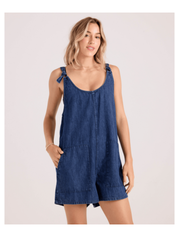 VOLCOM VOLCOM Lived In Short Romper Dby Deja Blue