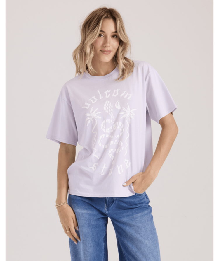 VOLCOM VOLCOM Burnout Boy Friend Tee Dusty Lavender