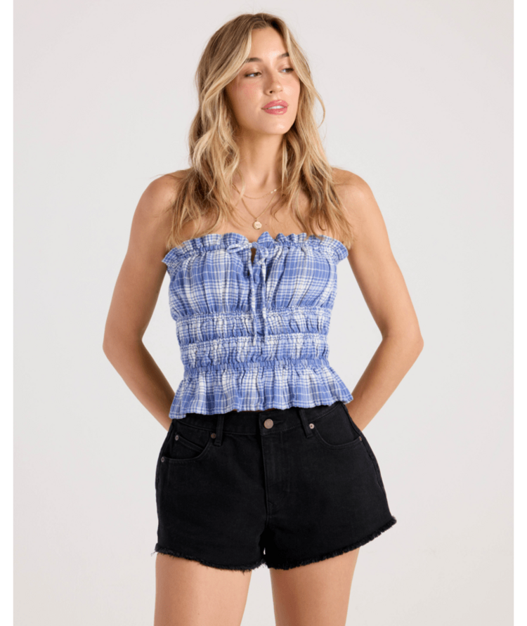 VOLCOM VOLCOM Coastal Girly Cami Blueplaid