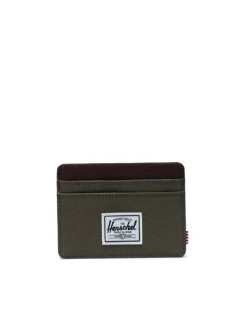 HERSCHEL HERSCHEL Charlie Cardholder Ivy Green/Chicory Coffee