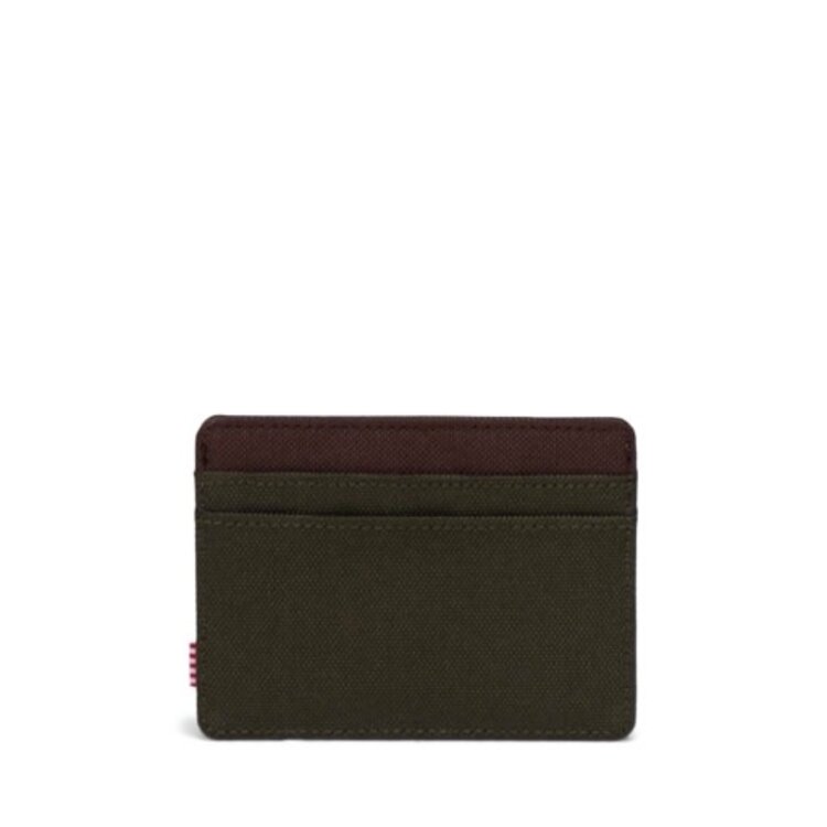 HERSCHEL HERSCHEL Charlie Cardholder Ivy Green/Chicory Coffee