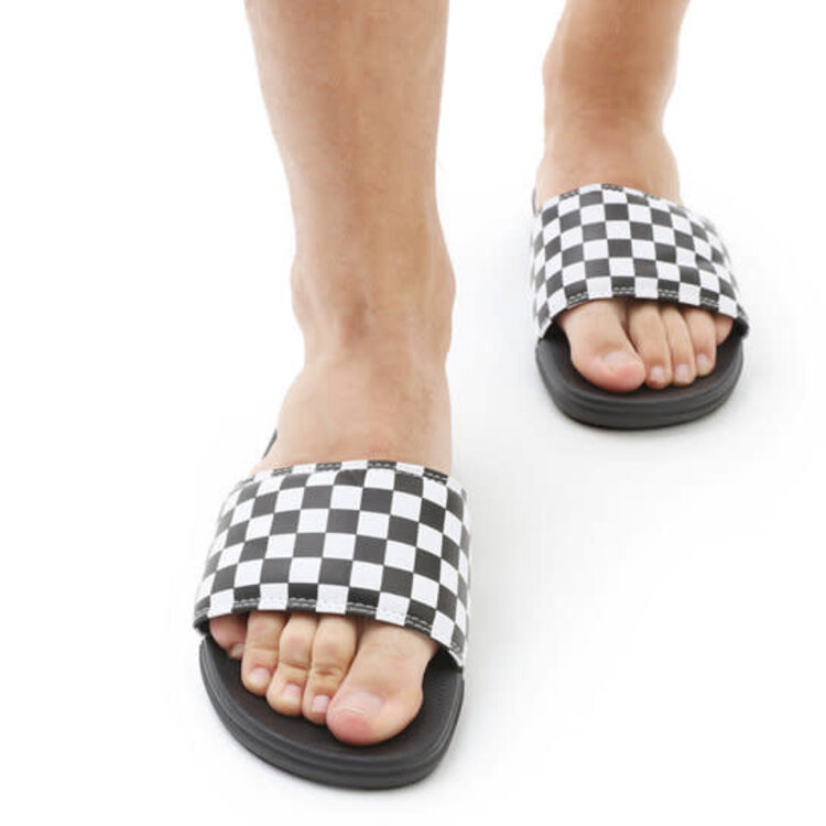 VANS VANS La Costa Checkerboard Slide Checkerboard True White / Black