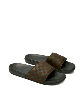 VANS VANS La Costa Slide Obsidian Fern Green