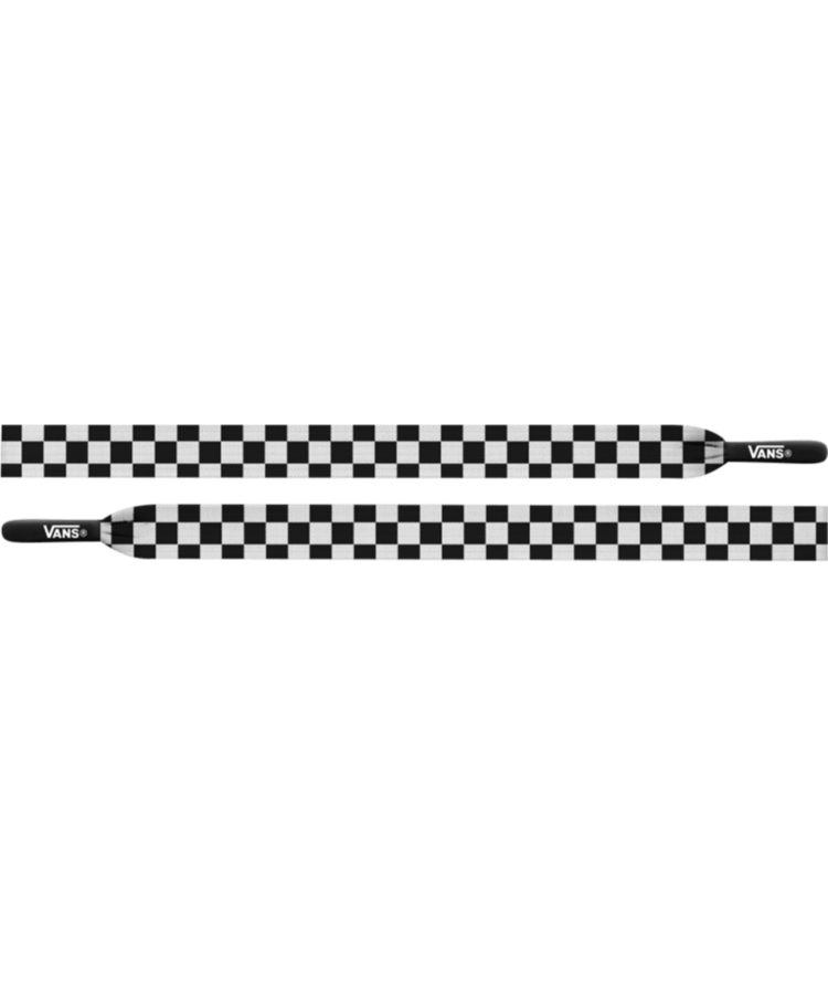 VANS VANS Checkerboard Vans Fat Shoe Laces Black / White