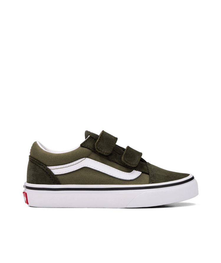 VANS VANS Little Kids Old Skool V Shoe Obsidian Fern Green