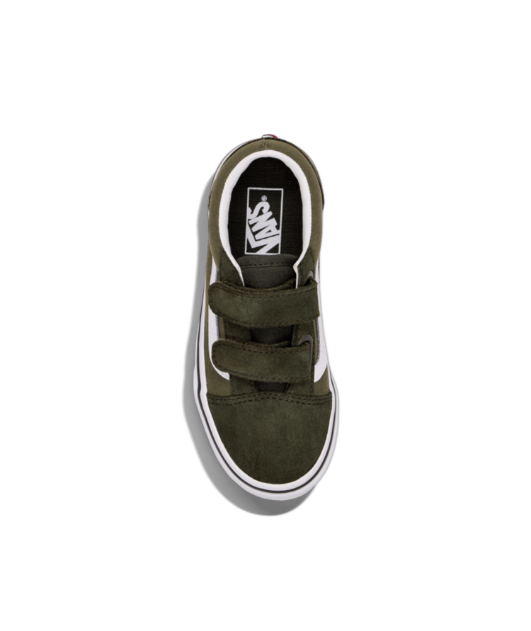 VANS VANS Little Kids Old Skool V Shoe Obsidian Fern Green