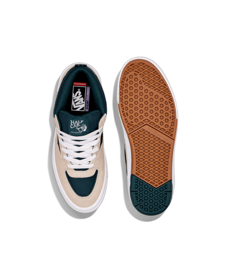 VANS VANS Skate Half Cab Wafflecup Shoe Oatmeal Beige / Deep Teal