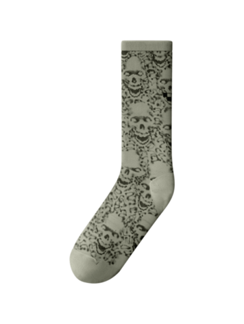 VANS VANS Premium Wreckpack Skull Crew Socks Soft Sage Green