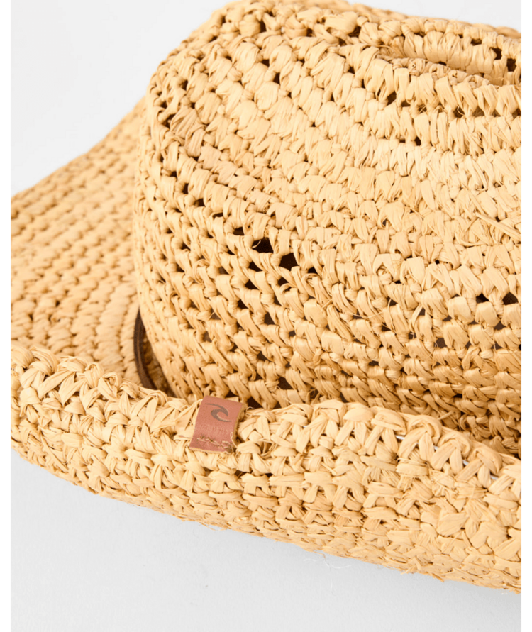 RIP CURL RIP CURL Crushable Straw Cowgirl Hat Natural