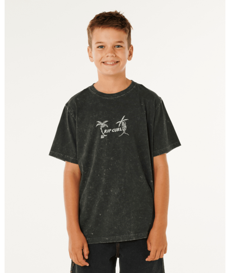 RIP CURL RIP CURL Eternal Shred Wash Tee-Boy Washed Black
